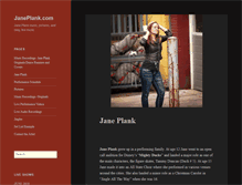 Tablet Screenshot of janeplank.com